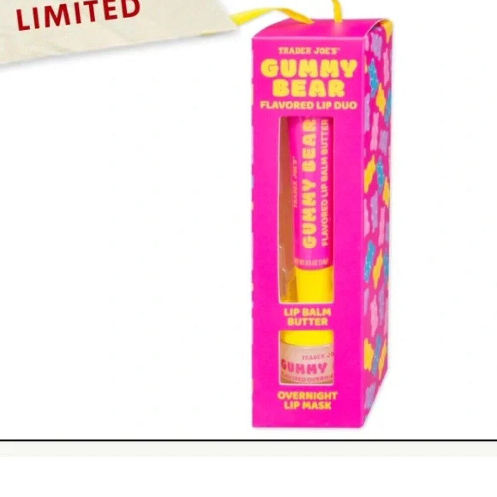 Brand New in Box Trader Joe’s Gummy Bear Flavored Lip Duo